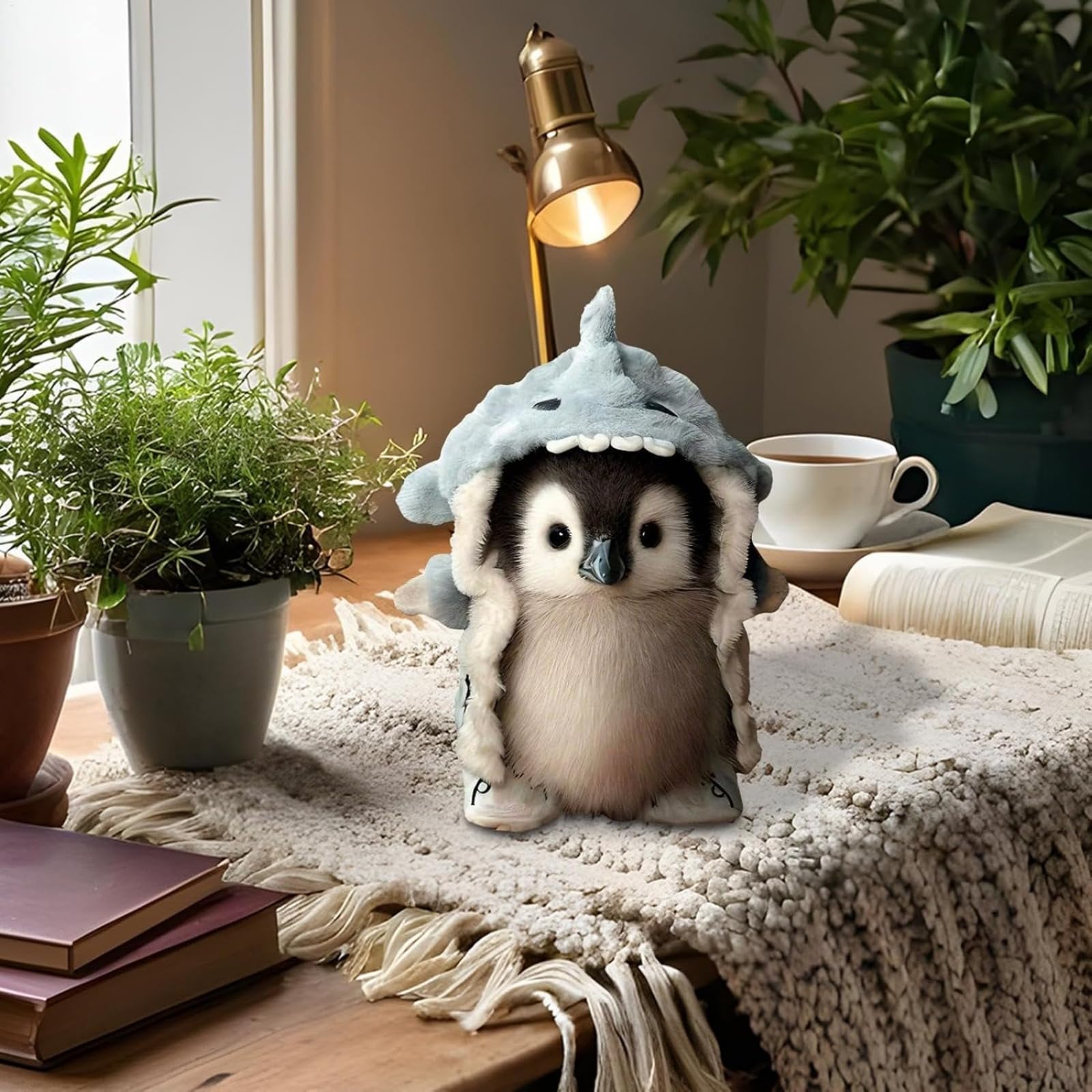 Amazon.co.jp: ペンギン ぬいぐるみ 超現実的な豪華なロボット